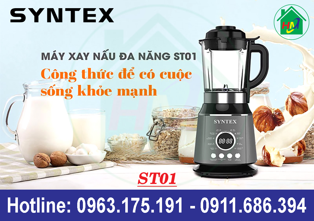 Máy Làm Sữa Hạt Xay Nấu Đa Năng Syntex ST01
