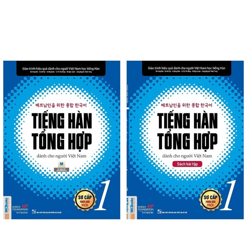 Sách - Combo Tiếng Hàn Tổng Hợp Dành Cho Người Việt Nam Sơ Cấp 1 (Sgk + Bt , Lẻ Tùy Chọn)|Trọn Bộ 2 Cuốn