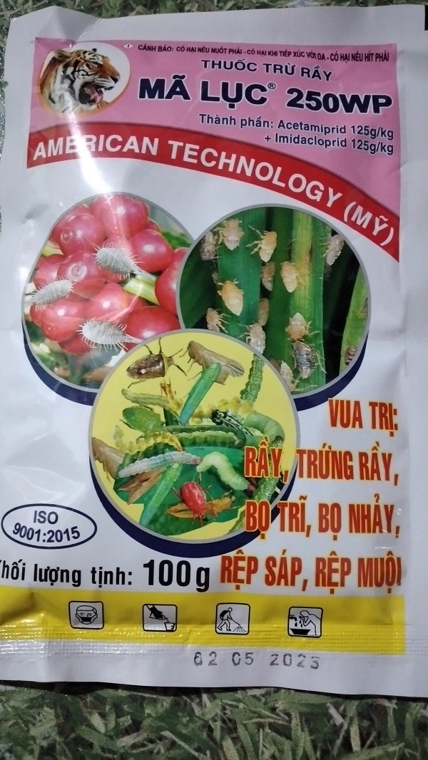 Sản phẩm trừ rệp sáp MÃ LỤC 250WP - gói 100G