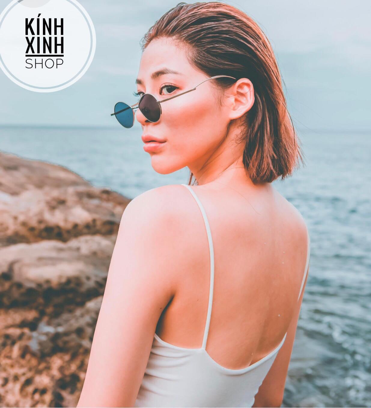 Kính râm Mắt tròn Cobalt nhỏ unisex thời trang (Nhiều Màu)