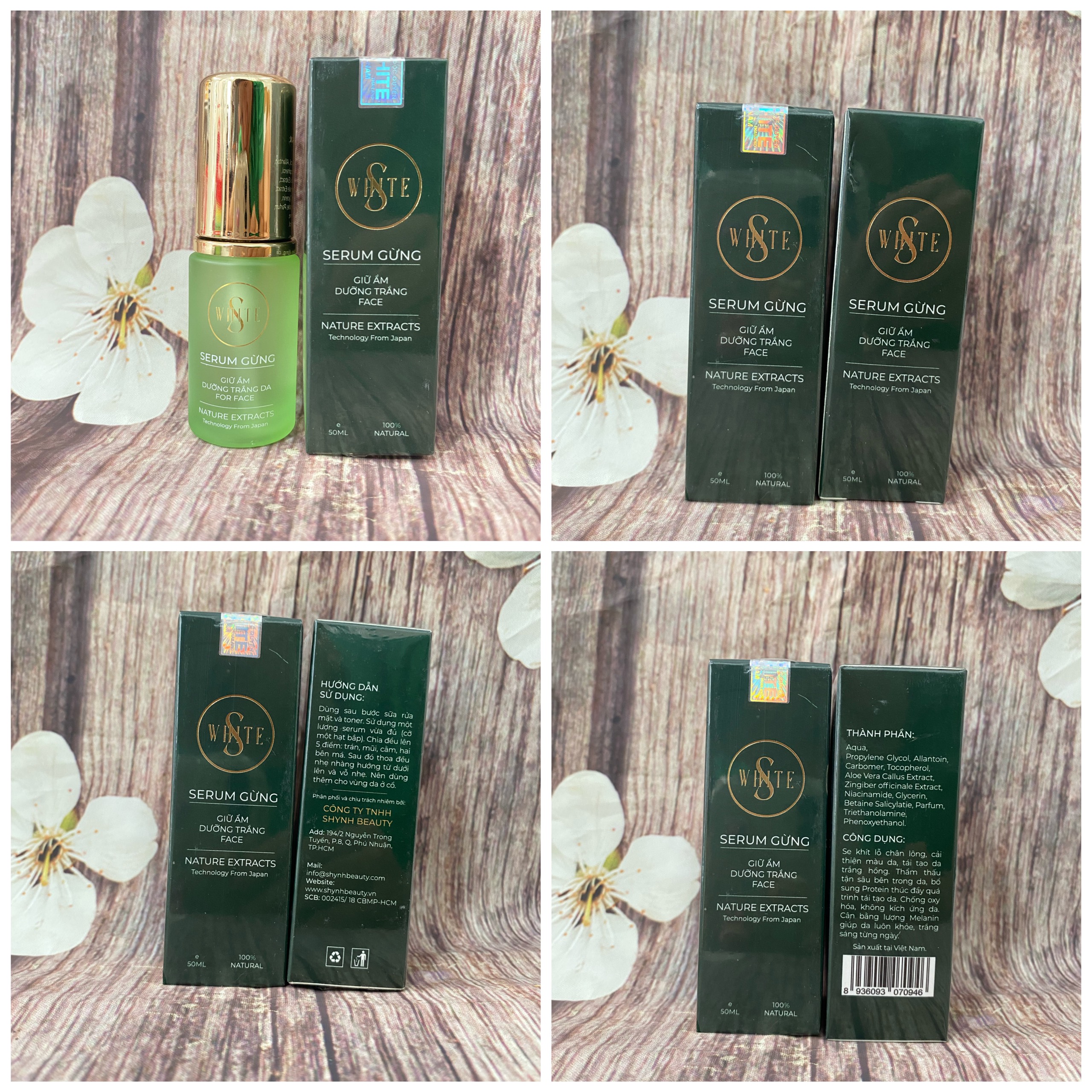 Serum gừng swhite 50ml Holaskin
