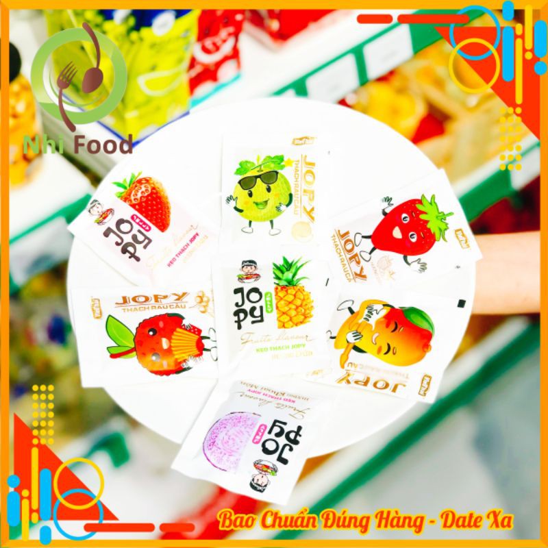 Thạch Rau Câu JoPy Trái Cây 1Kg Đủ 7 Vị