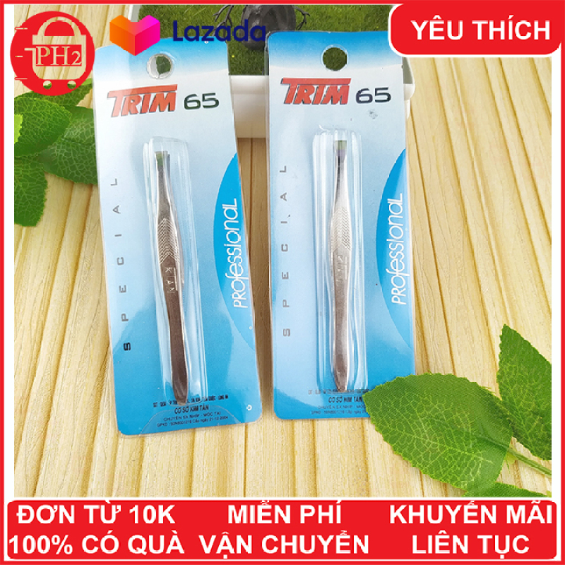 Combo 2 cây nhíp loại tốt hiệu Trim giá rẻ ✓Nhíp gắp mụn ✓Nhíp gắp linh kiện ✓nhíp nối mi ✓nhíp nhổ râu ✓nhíp nhổ lông ✓ Phát Huy Hoàng