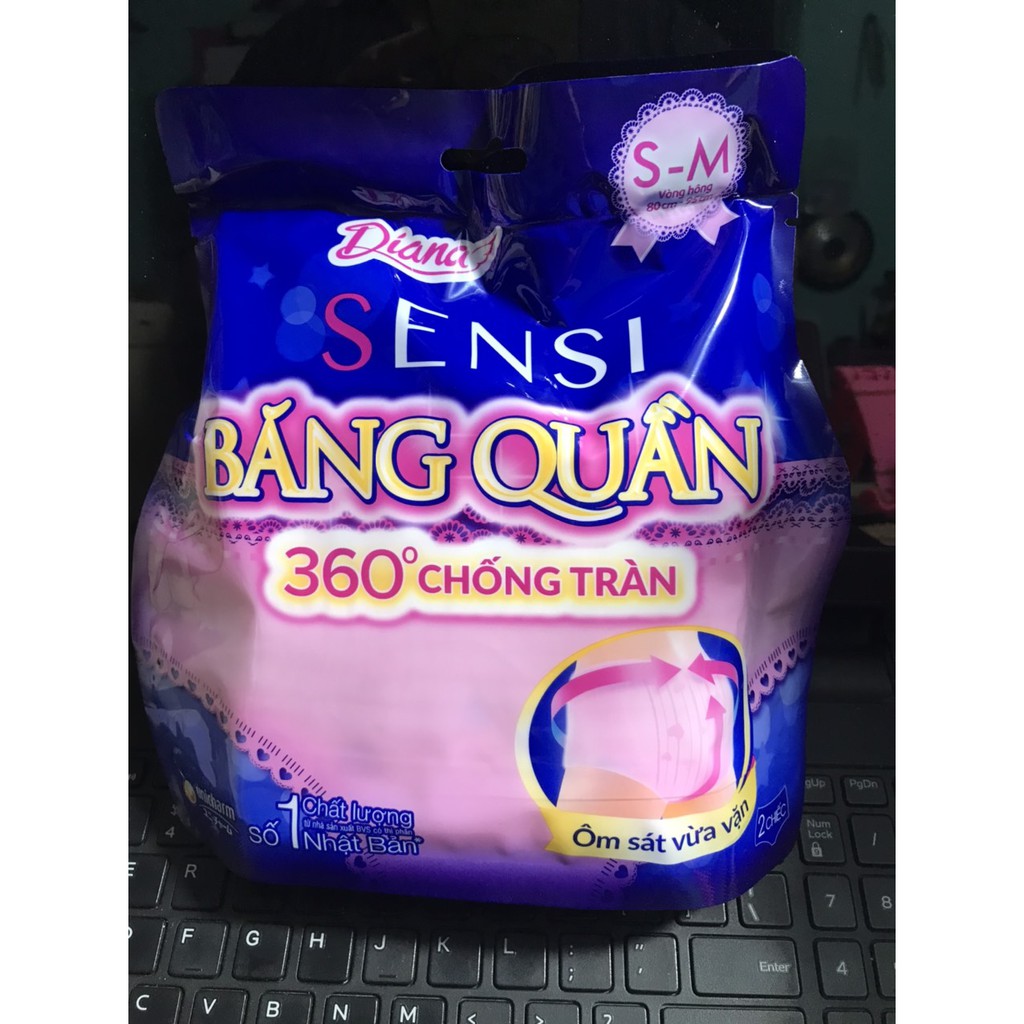 (Combo 10 Gói) Bvs Diana Ban Đêm Dạng Quần (M - L (85-105))
