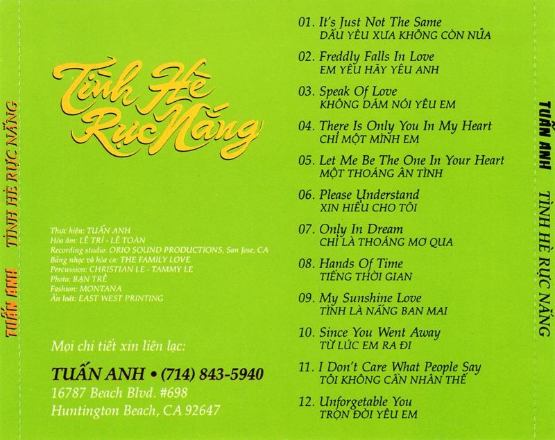 Bộ 6 đĩa CD tiếng hát Tuấn Anh 3