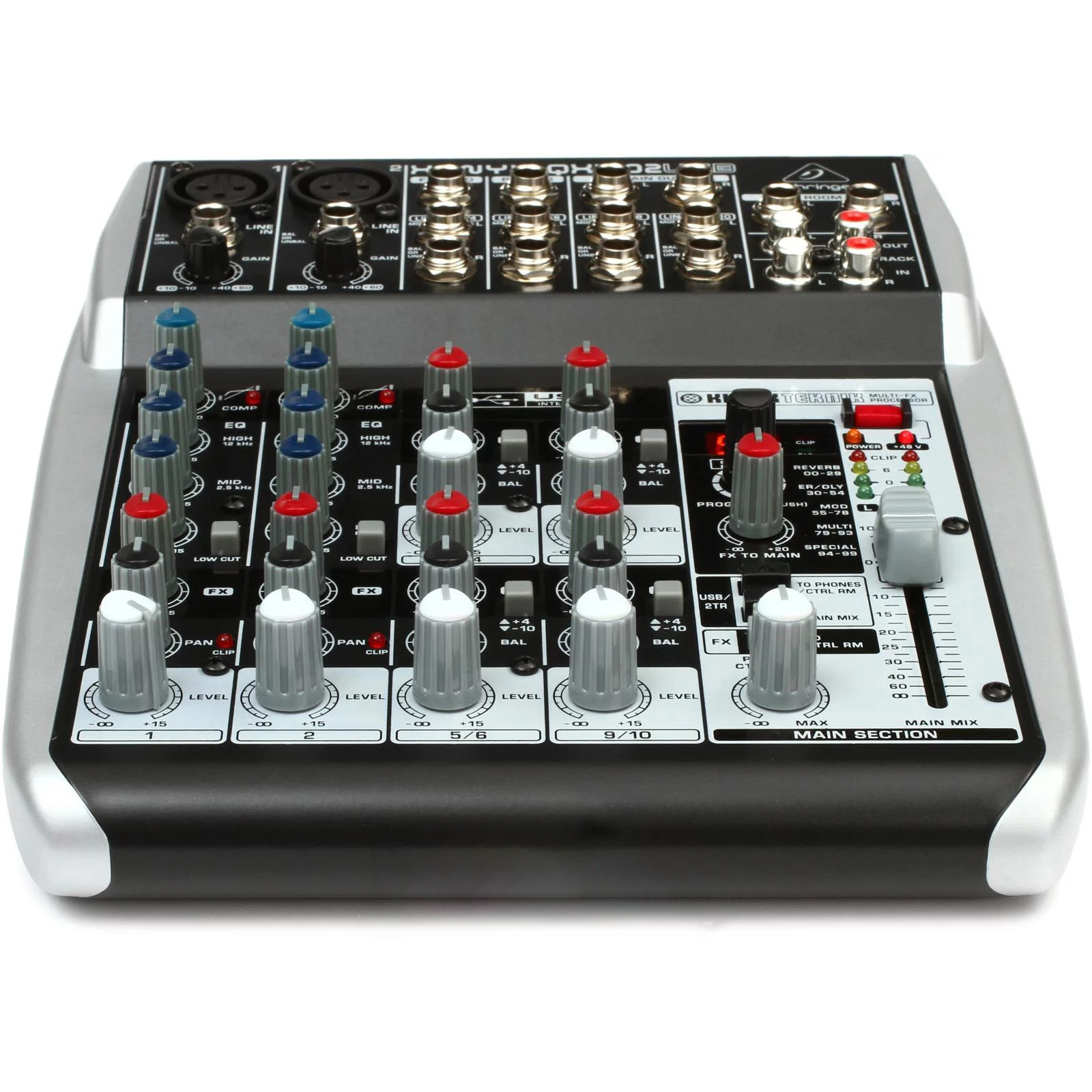 Mixer USB 10 cổng có hiệu ứng Behringer Xenyx QX1002USB