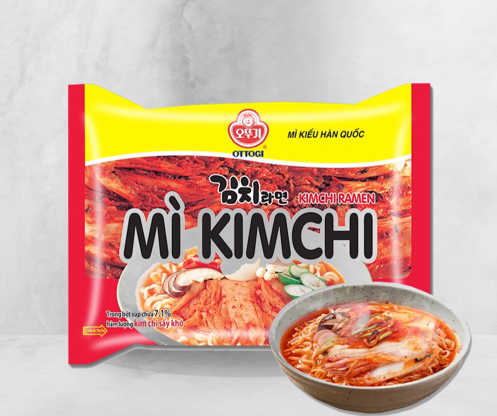 1 thùng mì kim chi Hàn Quốc 129g*20gói