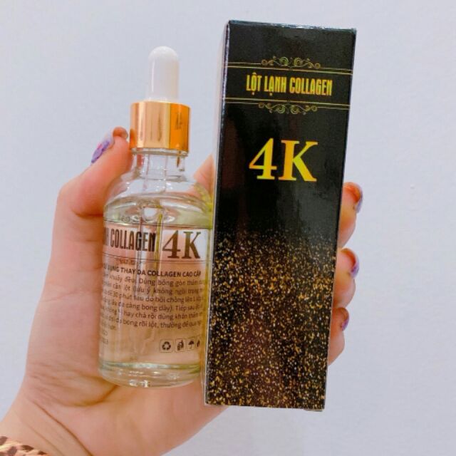 Thay da sinh học. Nước lột Collagen 3D 4K 50ml
