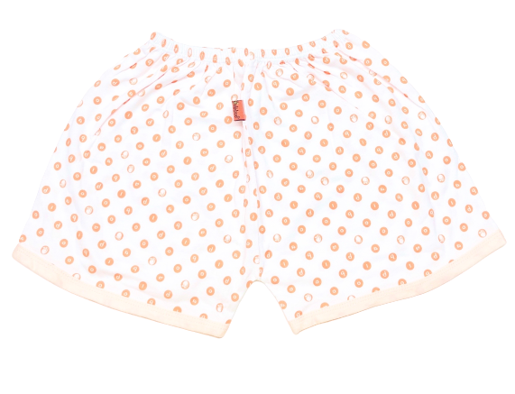 Babiboo Cotton Short Newborn Pants with Polka Dots- Bb50