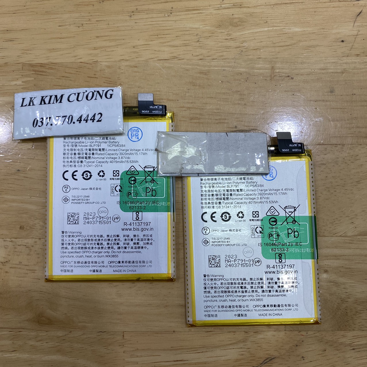 Pin blp791 dành cho oppo reno 4