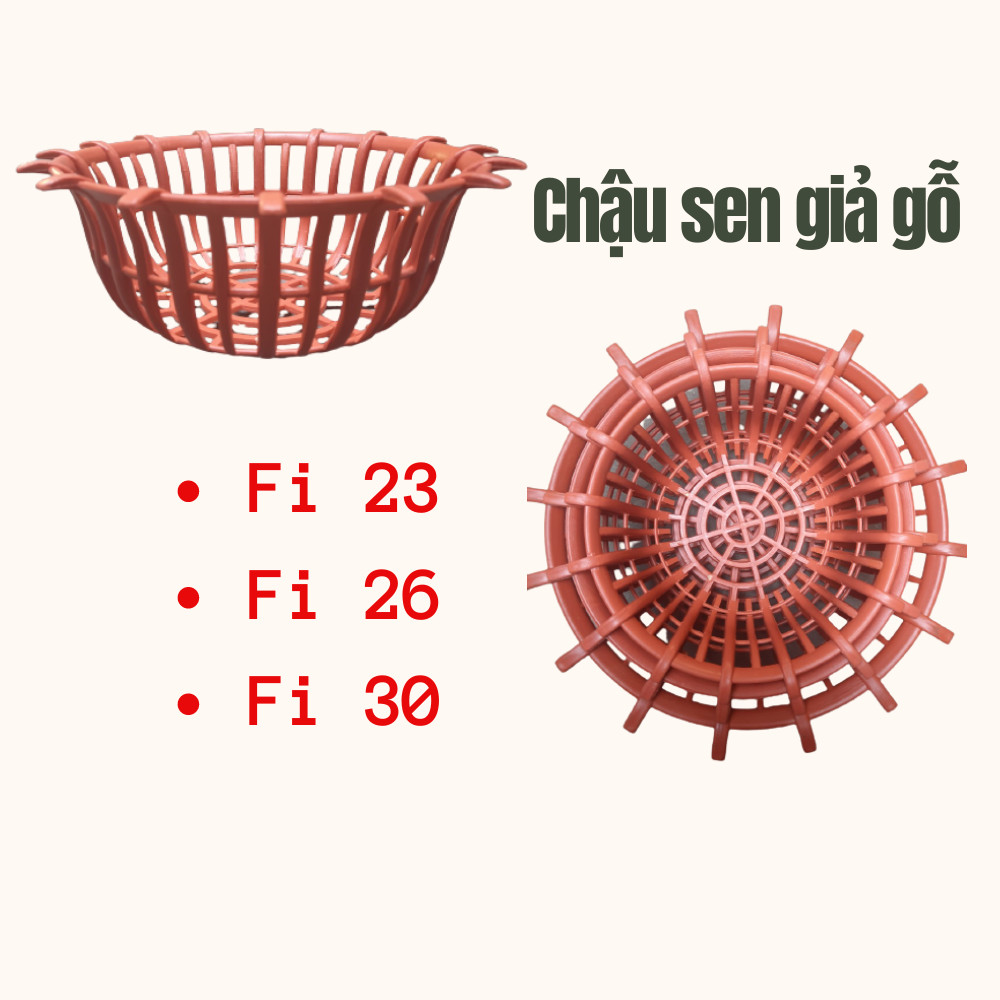 Chậu trồng lan dáng sen đủ size-fi 23