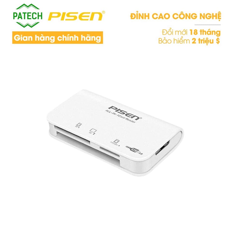 ˂PATECH˃ Đầu đọc thẻ đa năng PISEN All-in-one USB 3.0