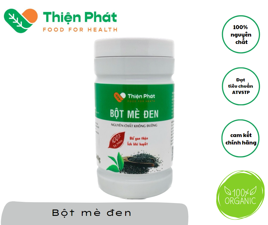 Bột Mè Đen Nguyên Chất - Mẫu Mới Thiện Phát|500G