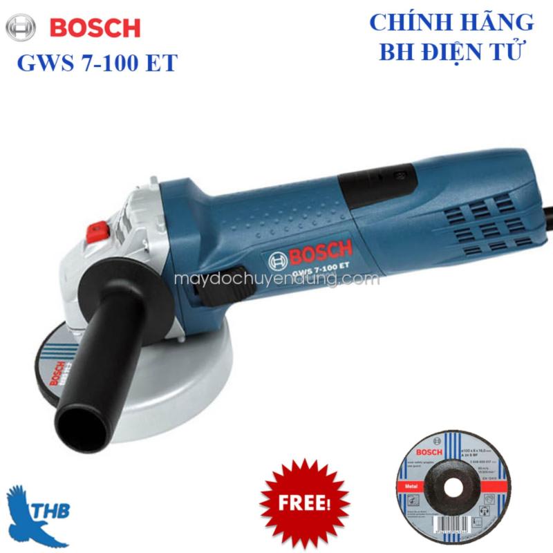 Máy mài góc Bosch GWS 7-100 ET ( Tặng đá cắt mài)