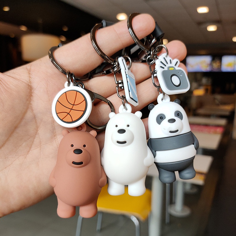 Móc khóa gấu we bare bears dễ thương - BullHouse.store