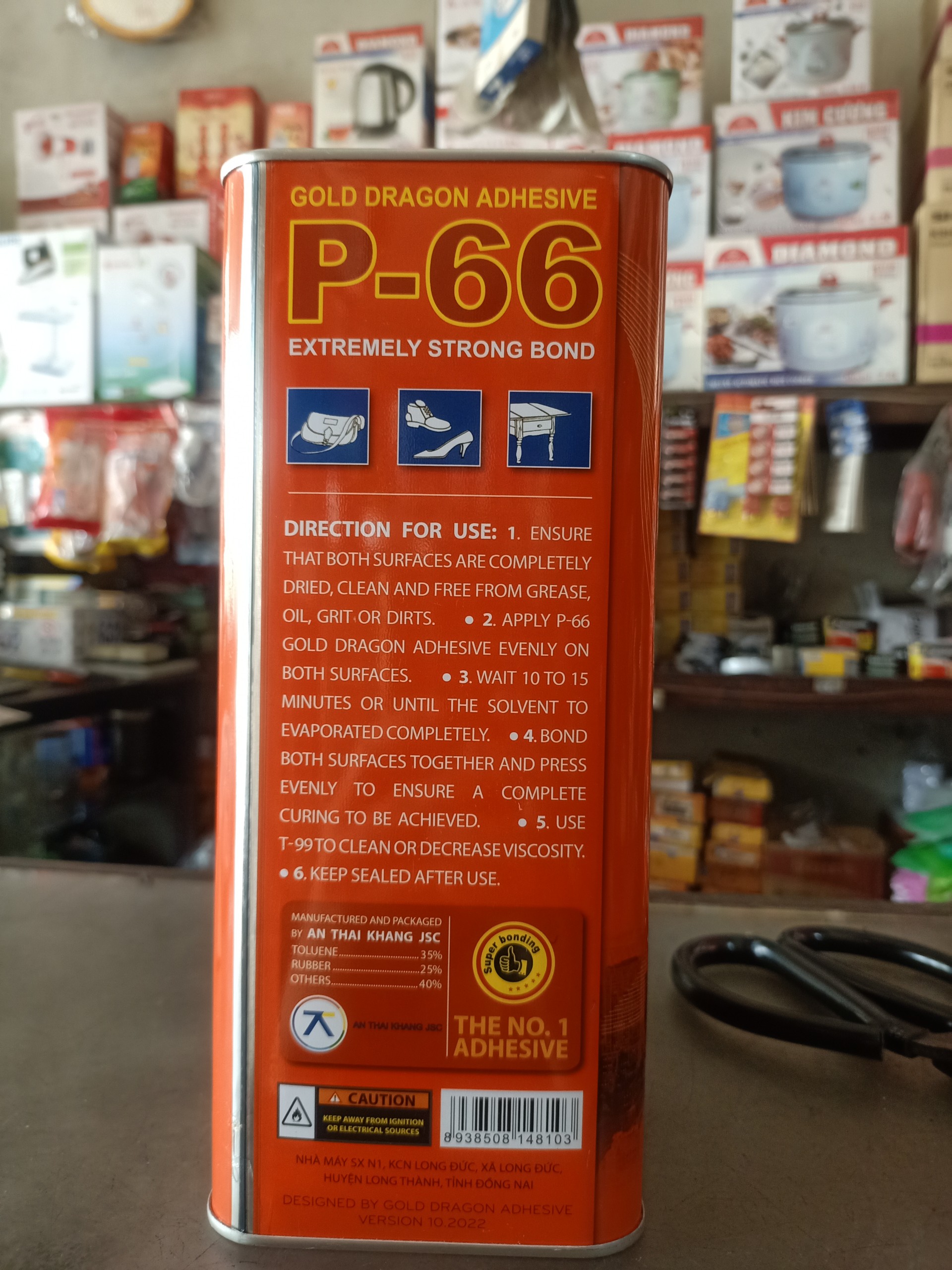 KEO DÁN ĐA NĂNG RỒNG VÀNG P66 - 3.3LÍT (3KG)