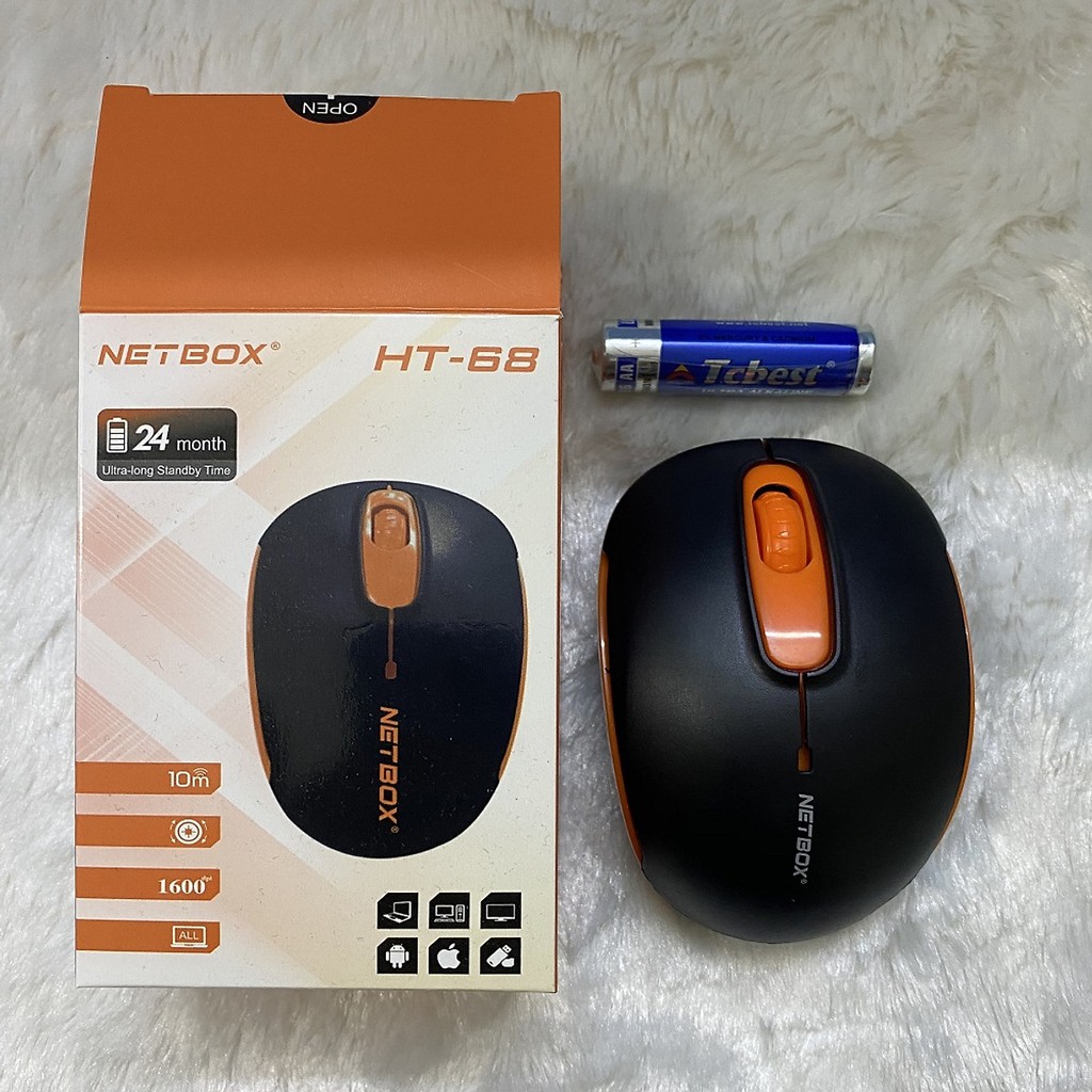 [HCM]Chuột quang Không dây Netbox HT68 Chính Hãng