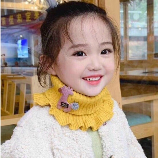 Freeship - Khăn len quàng cổ siêu ấm siêu cute cho bé