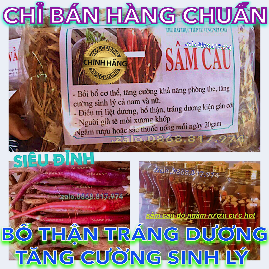 4BỘ a SÂM CAU ĐỎ KHÔ hoặc TƯƠI VIP KHẮC TINH-LIỆT-DƯƠNG+YẾU-SINH-LÝ-MỆT MỎI-BỔ-THẬN-TRÁNG-DƯƠNG-KIỆN GÂN CỐT-BỒI BỔ SCD T 1.3