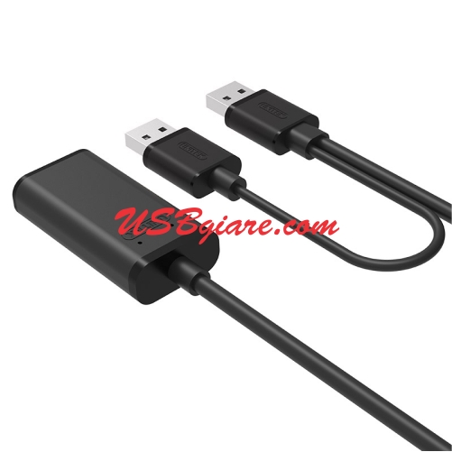 CÁP USB NỐI DÀI 10M CÓ NGUỒN PHỤ CỔNG USB UNITEK Y-278