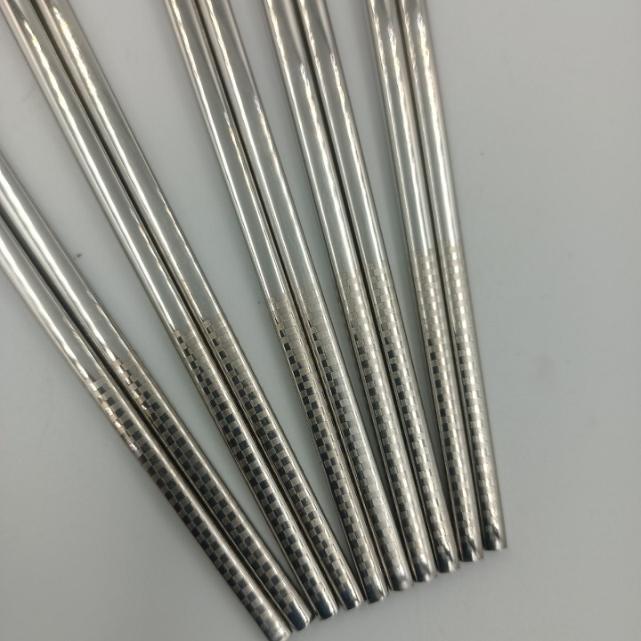 Set 5 Đôi Đũa Inox SUS 304 Đặc Ruột Cao cấp