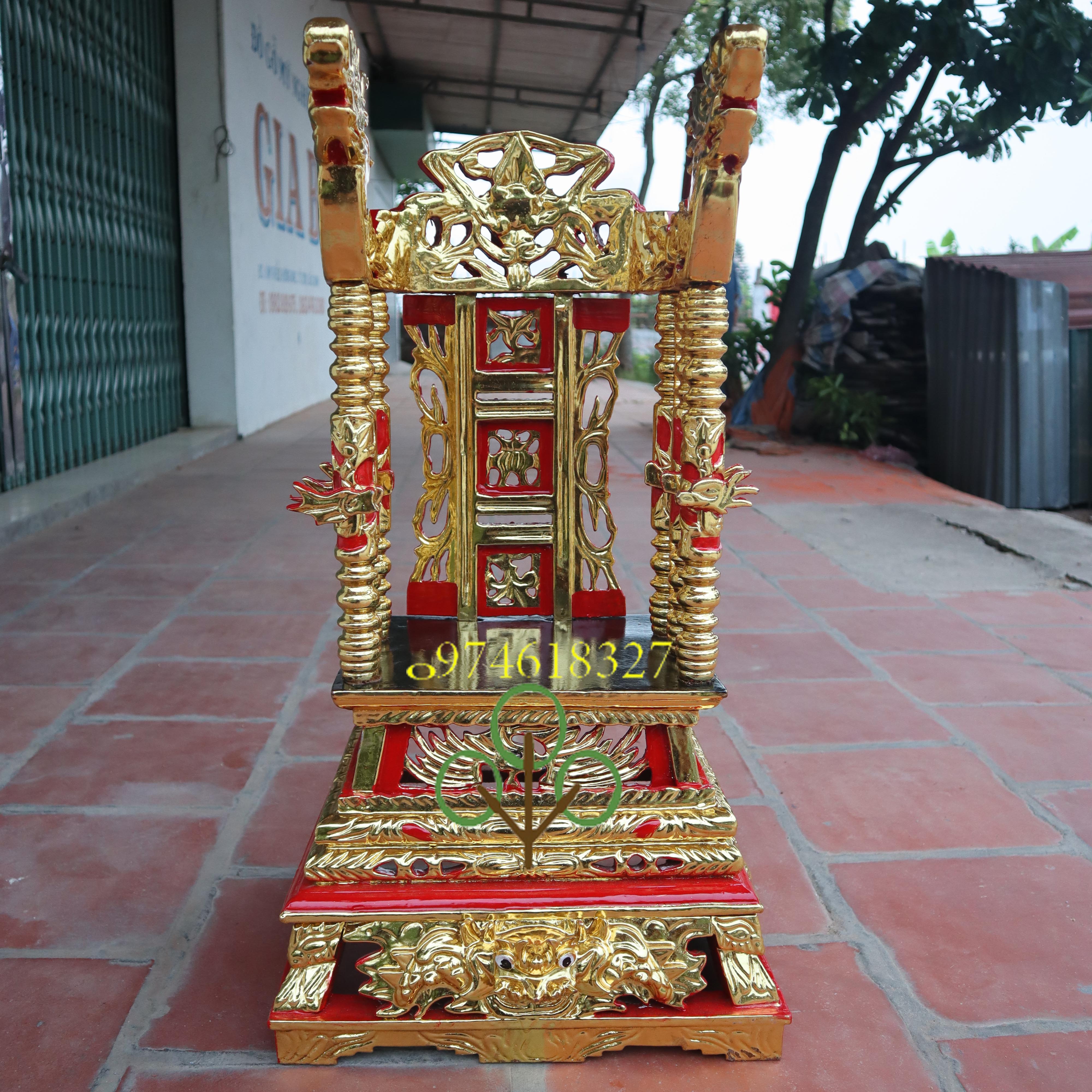 Ngai thờ cúng gỗ mít ỷ thờ gia tiên ngai gỗ mít 3 cỡ tiểu trung đại