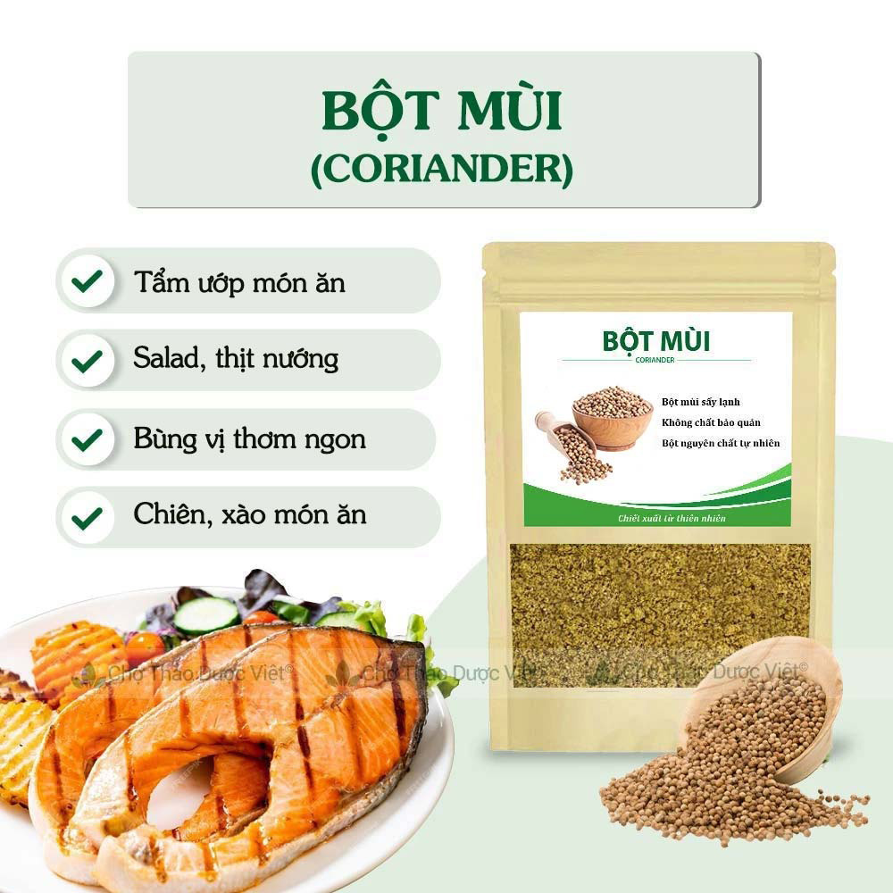 Bột mùi 1kg ( Bột ngò rí, gia vị tẩm ướp)- Chợ Thảo Dược Việt