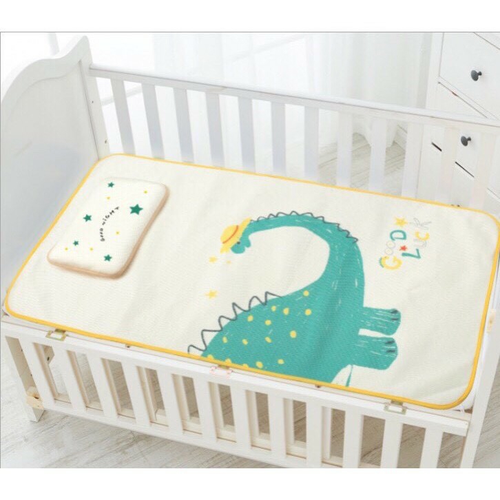 [HCM][Giá hủy diệt] [Tặng mã 20k] Chiếu lụa điều hoà Muslin Trees cao cấp (Tặng kèm gối thảo dược)