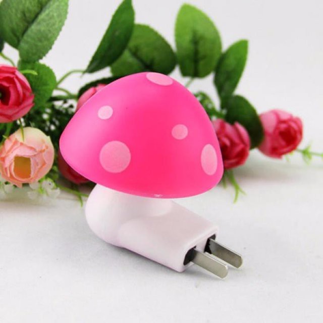 Đèn ngủ nấm - cảm ứng LED nhiều màu sắc
