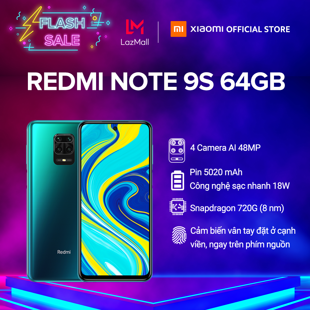 Điện thoại Xiaomi Redmi Note 9S 4GB/64G|ProductId:466