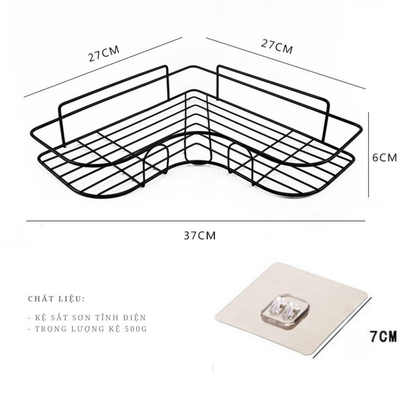 KỆ GÓC SẮT SƠN TĨNH ĐIỆN BỀN ĐẸP .ĐTVM