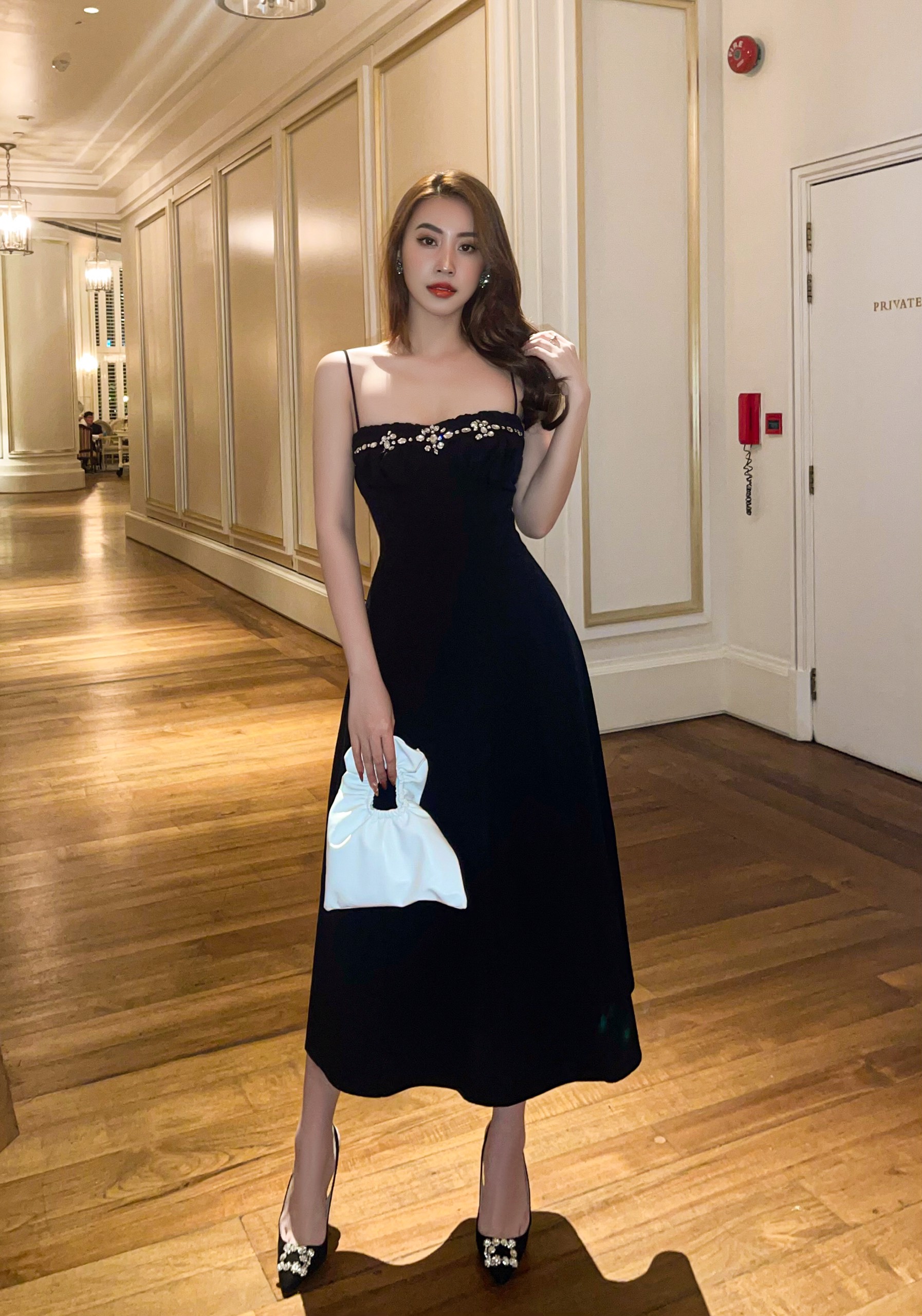 Đầm dài dây đính đá , Peace House Clothing