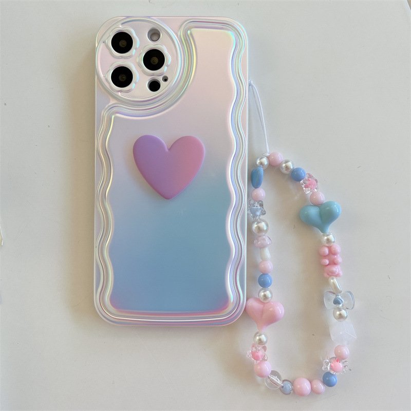 Ốp iphone full viền Tim holoram