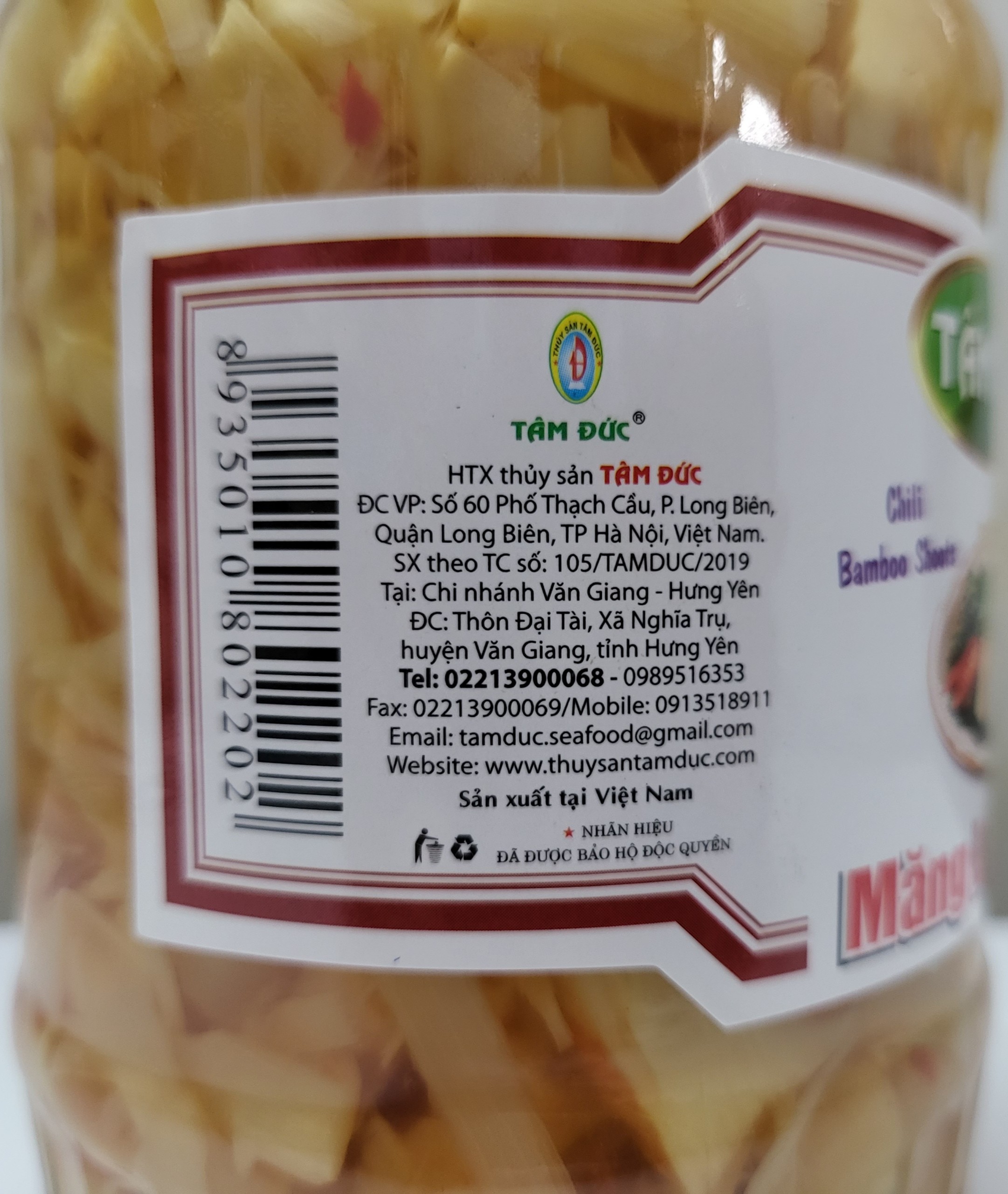 [Lọ 700g] MĂNG LÁ DẦM ỚT [VN] TÂM ĐỨC Chili Bamboo Shoots