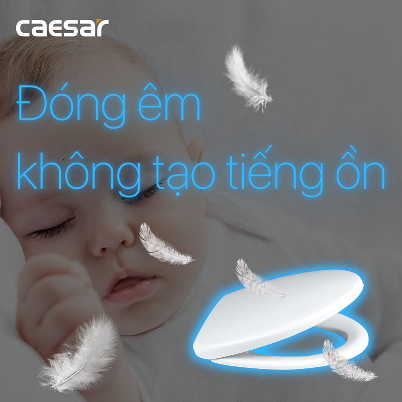 CAESAR M232 Nắp Êm Bồn Cầu