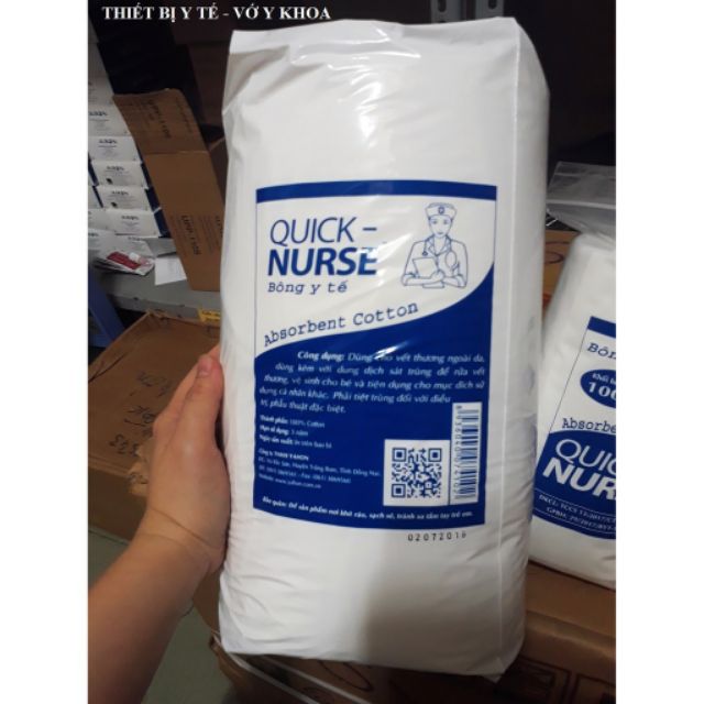 Bông Gòn Y Tế Quick Nurse 500Gram