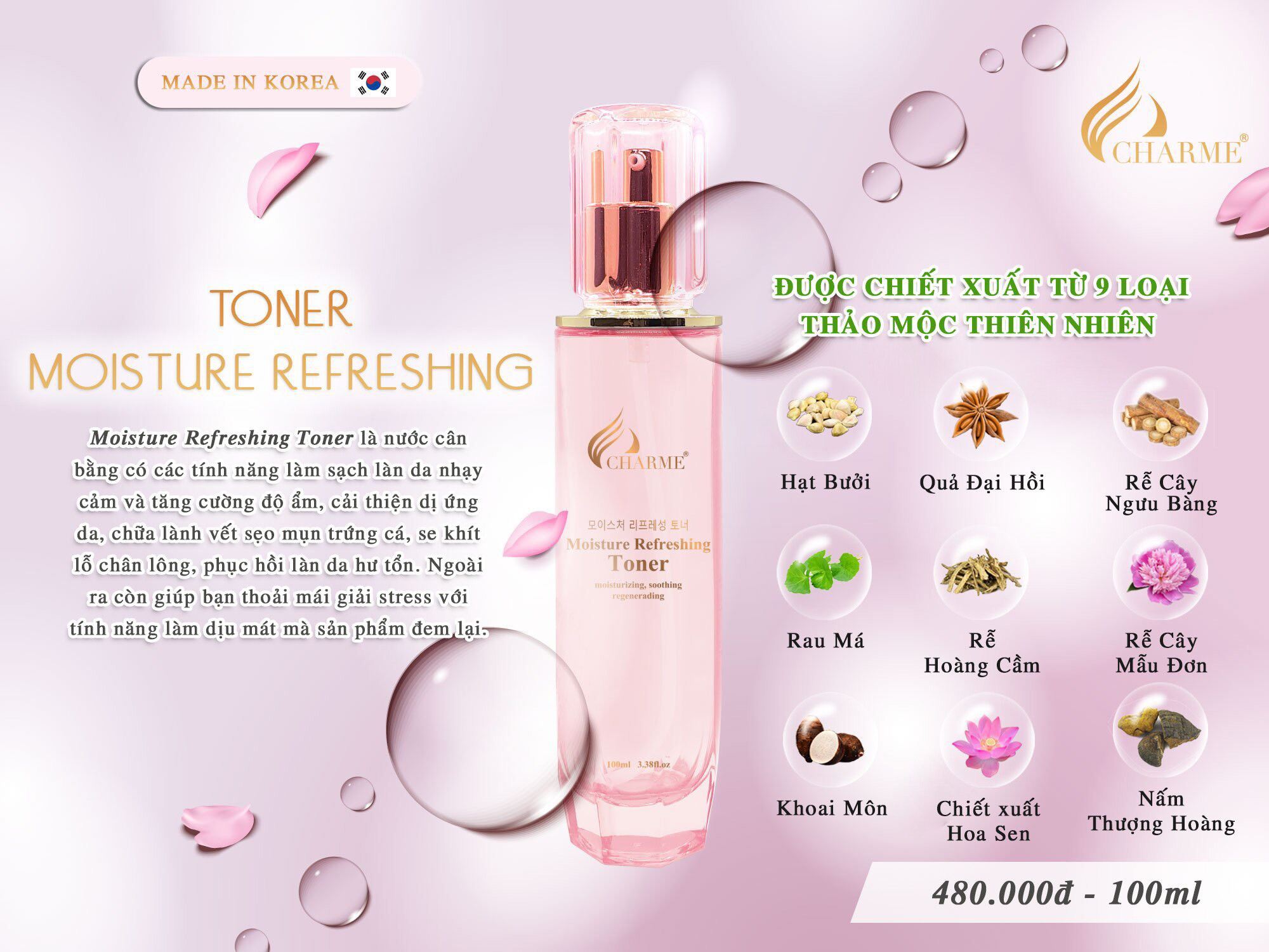 [HCM]TONER hàn quốc se khít lỗ chân lông mẫu mới