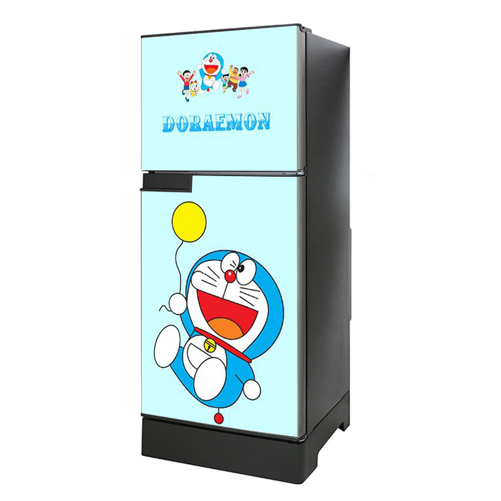 [HCM]Decal dán trang trí tủ lạnh Doraemon Mẫu 3