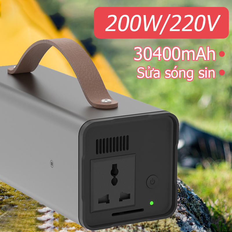 SAST Trạm điện di động 220V Trạm sạc dự phòng di động 30400mAh 200W ...