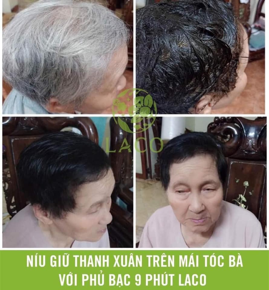 Dầu gội phủ bạc Laco Black Hair
