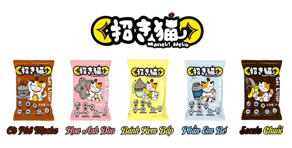 Cát vệ sinh cho mèo MANEKI NEKO cat litter 5L