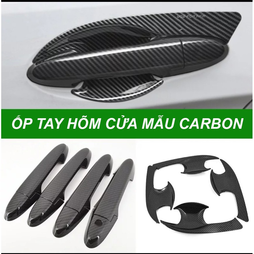Ốp Trang Trí Tay + Hõm Cửa Xe Honda CITY 2014 đến 2019 2020 Mẫu Carbon Cao Cấp,Bộ 12 Chi Tiết Giúp Chống Xước, Làm Đẹp Xe, Có Sẵn Keo Dính 2 Mặt, Lắp Đặt Dễ Dàng Tại Nhà