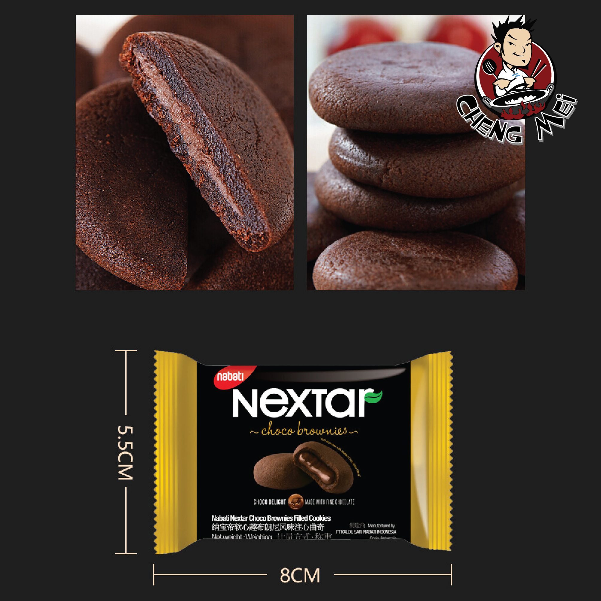 Bánh Socola Nabati Nextar Hộp (8 bánh) - Indonesia