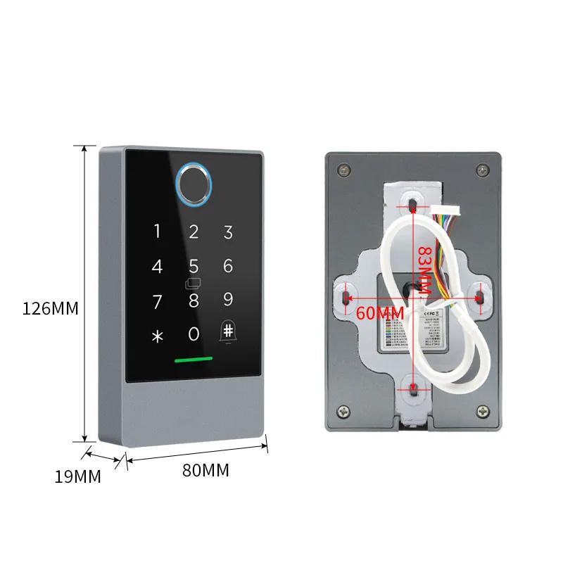 Đầu đọc vân tay quản lý ra vào qua app TTlock K3F