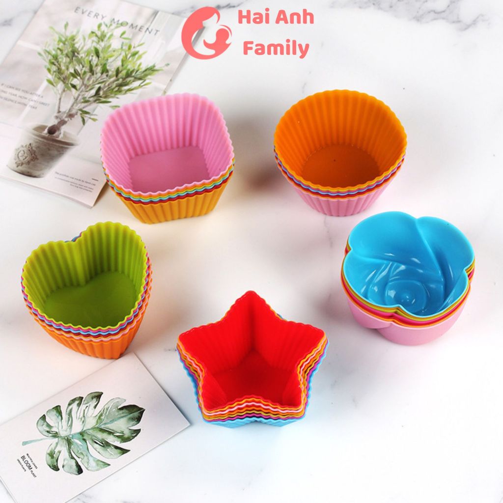Khuôn silicon làm bánh Cupcake/Muffin 7cm