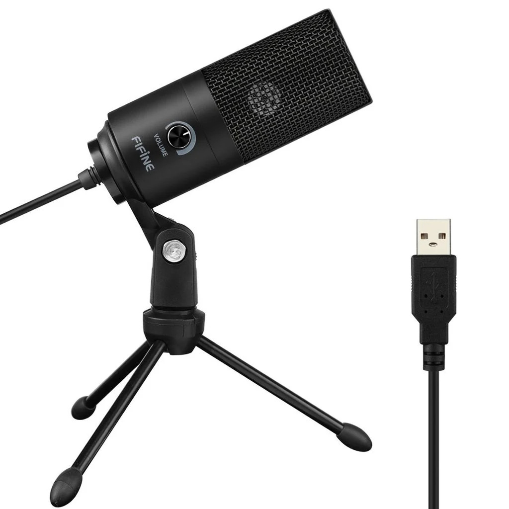 FIFINE K669/K669B USB MICROPHONE WITH VOLUME DIAL FOR STREAMING, VOCAL RECORDING, PODCASTING ON COMPUTER