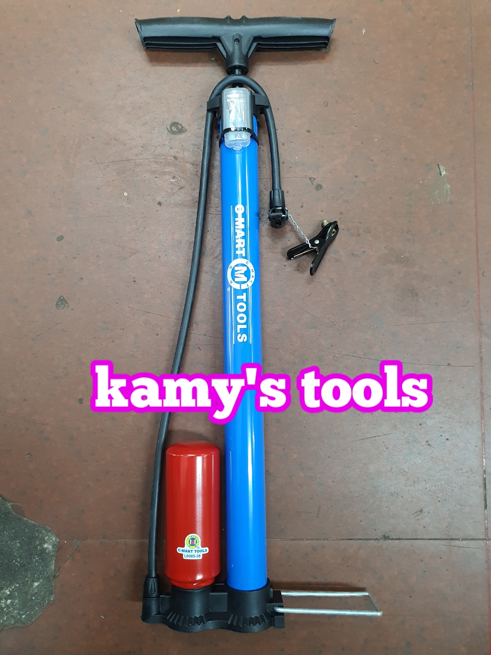 ỐNG BƠM XE ĐẠP C-MART L0005-38 2 TY BƠM (BƠM HƠI XE, BƠM XE ĐẠP)