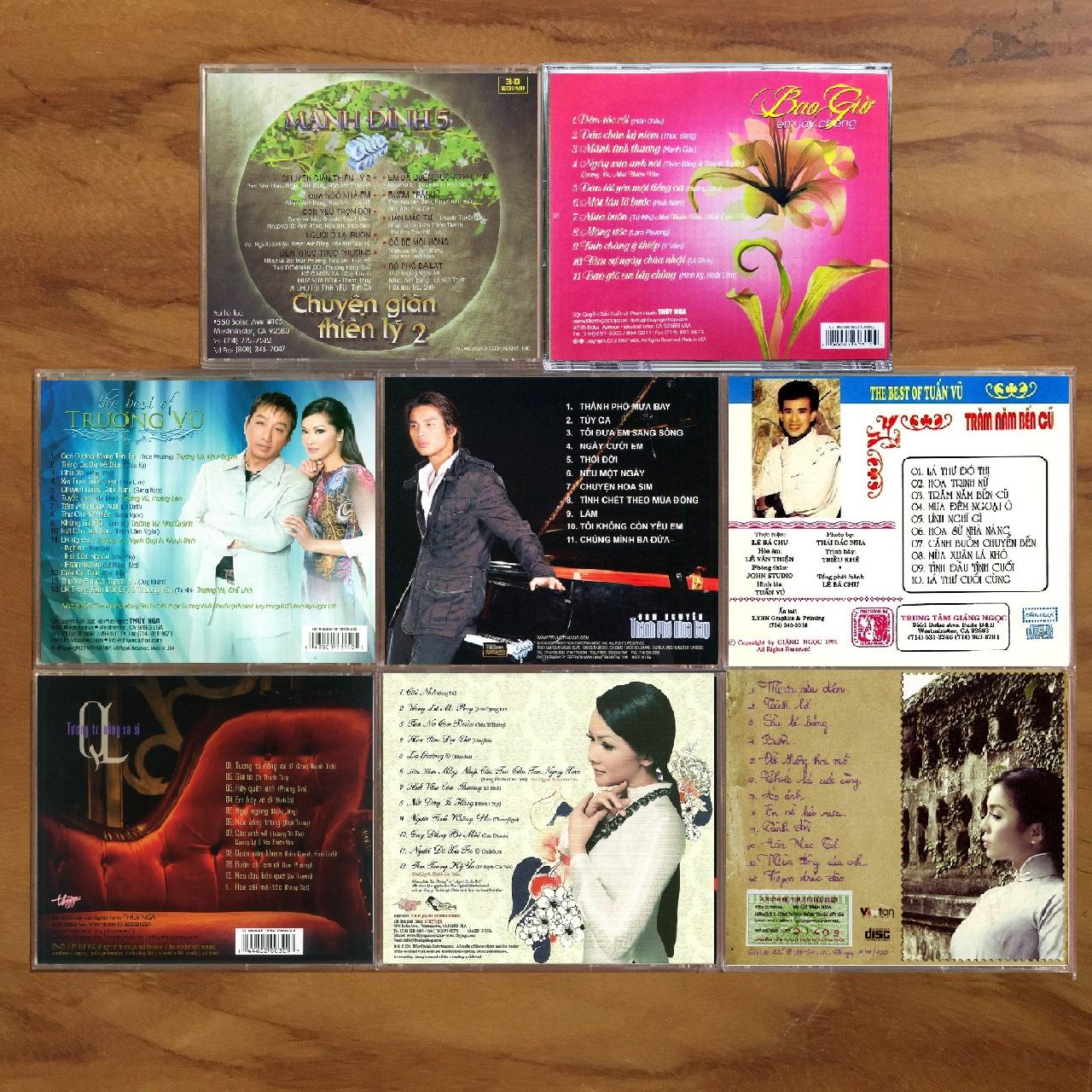 [MDCD] Bộ 8 Đĩa Nhạc CD Trữ Tình chọn lọc