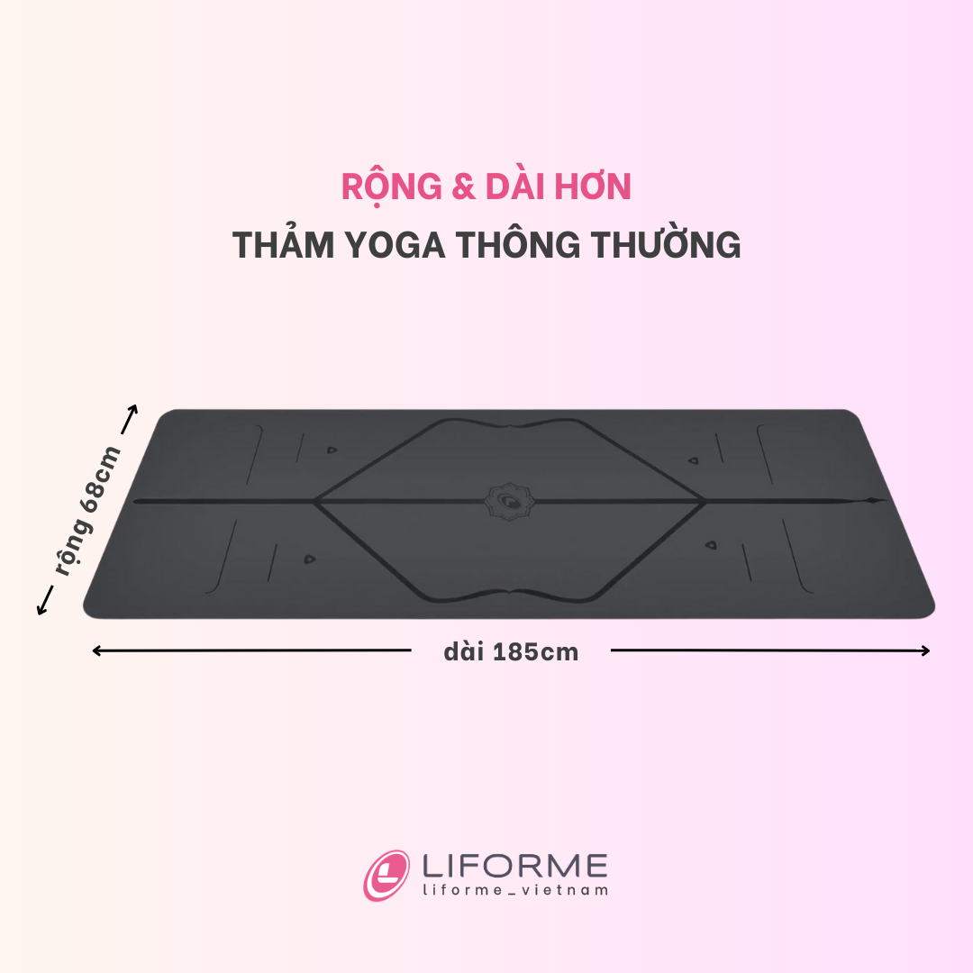 Thảm tập yoga Liforme Classic 4.2mm - Grey