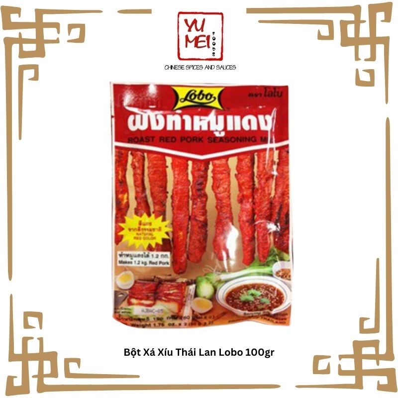 Bột Gia Vị Ướp Xá Xíu Thái Lan hiệu Lobo 100gr